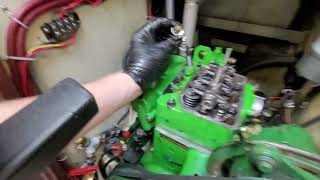 Volvo Penta MD7A compression and blowby test [upl. by Yelreveb835]