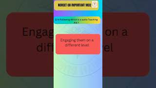 Which is a Audio Teaching Aid  Reaserch Nursing Question🙋Norcet important mcq ytshorts [upl. by Pantin]