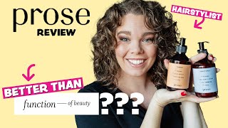 HAIRSTYLIST Prose Review 👉🏻 Best Custom Hair Care Function of Beauty Comparison [upl. by Hiamerej]