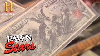 Pawn Stars Expensive 1896 Silver Certificates Season 3  History [upl. by Stannfield207]