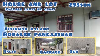 lot443 rush House and lot package lahat ng gamit 258sqm 15M asking price rosales pangasina [upl. by Atikahs]