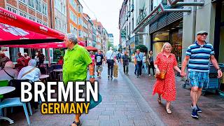 Bremen Germany 4K Walking Tour  Oldtown and places around [upl. by Aniuqal]