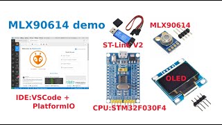 MLX90614  STM32F030 sample [upl. by Deryl]