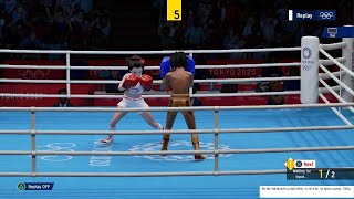 OLYMPIC GAMES TOKYO 2020 Boxing Yukiko vs SomeMid [upl. by Ahsirat644]