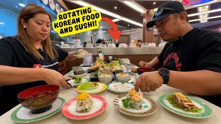 Hansik  Rotating K food amp sushi atbp Angeles City [upl. by Sweatt]