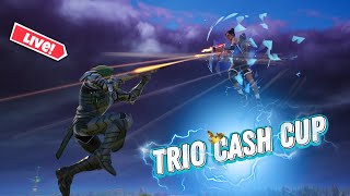 🔴LIVE FORTNITE TRIO CASH CUP WITH BUSHCAMPDAD STRAT [upl. by Akere]