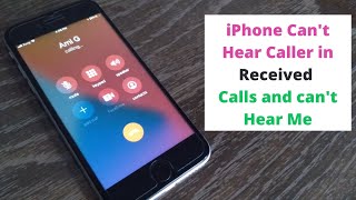 how to fix iphone cant hear caller in received calls and cant hear me [upl. by Leima]