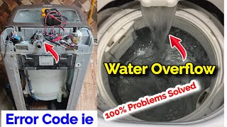 fully automatic washing machine ie error code washing machine water overflow  washing machine ie [upl. by Leksehcey]