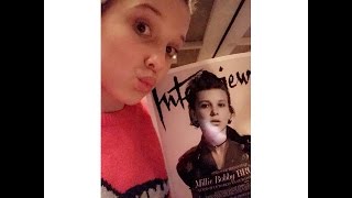 Millie Bobby Brown reacting to her first quotInterviewquot cover [upl. by Inoek723]