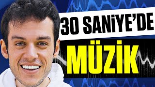 30 SANİYEDE YAPAY ZEKA İLE MÜZİK YAPMAK [upl. by Dorcia890]