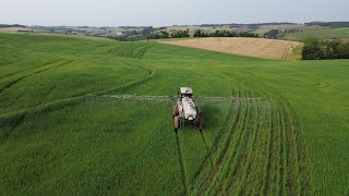 CABVIEW Cabview of oat desiccation before soybean planting [upl. by Lazaruk]