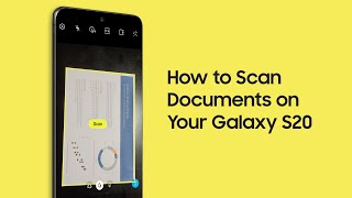 How to Scan Documents with Your Galaxy S20 [upl. by Kanor799]