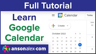 How to Use Google Calendar  Tutorial [upl. by Airret497]