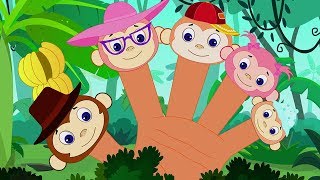 scimmia dito famiglia  filastrocche per bambini  Monkey Finger Family  Kids TV Channel Italiano [upl. by Albie659]