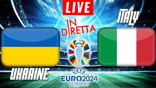 UKRAINE VS ITALY LIVE  EURO 2024 QUALIFICATION FOOTBALL MATCH IN DIRETTA  TELECRONACA [upl. by Grimbly30]