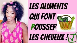 LES ALIMENTS QUI FONT POUSSER LES CHEVEUX [upl. by Zrike]