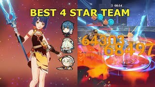 BEST 4 STAR TEAM Sucrose National  Spiral Abyss Floor 12 All Chambers  Genshin Impact [upl. by Anrim65]