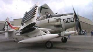 Skyraider Engine Startup and Taxi [upl. by Kasevich]