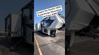 Largest Toy Hauler Fifth Wheel 2025 Grand Design Momentum MClass 414M Over 46’ [upl. by Name]