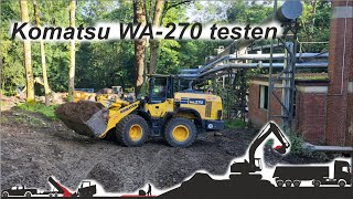 Komatsu Radlader und Tiltrotator in Action  Kindergartenbau Part 2 [upl. by Merrily]