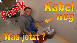 Elektroinstallation auf der Baustelle👍 Kabel suche im Trockenbau 💡 Freunde des Stroms 💡 [upl. by Gustave]