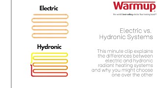 Electric vs Hydronic Radiant Heating Systems [upl. by Montagna]