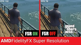 How to install FidelityFX Super Resolution AMD FSR on GTA 5 FPS Online  FiveM [upl. by Morgenthaler288]