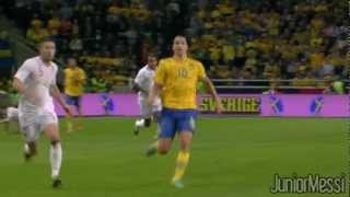 Zlatan Ibrahimovic Outrageous 35yard Overhead Kick Goal vs England  HD [upl. by Francisco]