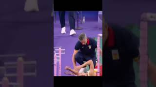 ACL tear during Olympic match Paris 2024 orthopedics acltear parisolympics2024 [upl. by Lahsram]