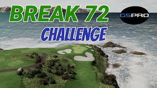 Ultimate Challenge Can I Break 72 at Pebble Beach in GS Pro 4K Simulator Golf [upl. by Lias]