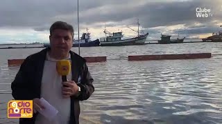 ALAGAMENTOS em São José do Norte com a CHEIA no centro da cidade [upl. by Hnilym]