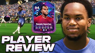 SURPREENDENTEMENTE BUGADO E GÊNIO COMO SEMPRE  RENATO SANCHES 94  FLASHBACK PLAYER REVIEW I FC 24 [upl. by Rebeh843]