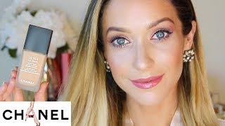 MY NEW FAVORITE CHANEL FOUNDATION ULTRA LE TEINT REVIEW [upl. by Sidra662]