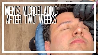 Mens Microblading Healing Process [upl. by Mather]