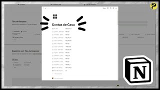 Controle Financeiro 20  O template do Notion para você controlar suas finanças pessoais [upl. by Setarcos727]