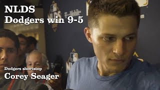 Corey Seager on game one of the NLDS  Los Angeles Times [upl. by Goodkin]