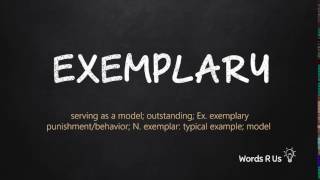 How to Pronounce EXEMPLARY in American English [upl. by Syxela]