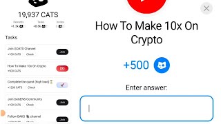 How to make 10x on crypto cats video code cats [upl. by Guidotti]