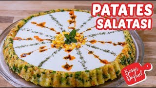 Yoğurtlu Patates Salatası Tarifi  Muhteşem Bir Patates Salatası Kolay Tarifler [upl. by Diane44]