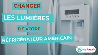 Comment changer les lumières dun réfrigérateur américain SAMSUNG RS50N3403SA [upl. by Aurea]