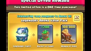 Clash Royale  LEGENDARY ARENA VALUE PACK [upl. by Navetse]