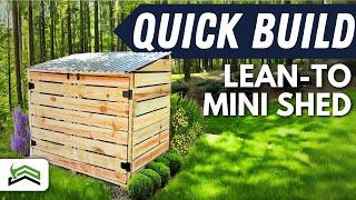 How To Build A Mini Shed  Including Build Plans [upl. by Peadar786]