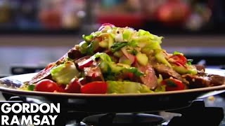 How to Cook Steak and Spicy Beef Salad Recipe  Gordon Ramsay [upl. by Poyssick640]