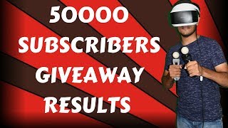 50K SUBSCRIBERS GIVEAWAY RESULTS [upl. by Nnaynaffit]