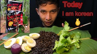 Eating kamsamida oppasaranghae Jimin Jungkook noodles🤤spicy🥵garo mukbang northeastindia [upl. by Dylan]