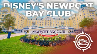 🇫🇷 DISNEYLAND PARIS Disneys Newport Bay Club  Hotel Walkthrough 4K [upl. by Inalaeham]