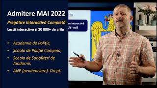 ADMITERE MAI  ANP 2022 Prezentare Program de Pregătire Interactivă  platformă cu 20 000 de grile [upl. by Fiester955]