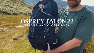 Osprey Talon 22 daypack Bag 360 and a loser look at the features and details [upl. by Natek846]