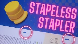 Stapleless staplers  watch before you buy [upl. by Amlus175]