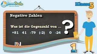 Negative Zahlen verstehen  Klasse 5 ★ Übung 1 [upl. by Gavrielle841]